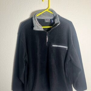 Trader Bay Black and Gray Quarter Zip Sweater